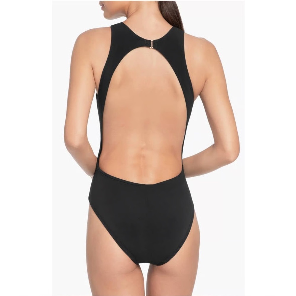 PRISTINE LIKE NEW ROBIN PICCONE AVA HIGH NECK SWIMSUIT BLACK SZ 6 - Picture 2 of 9